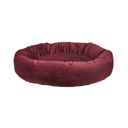 Little&Bigger Sleepy Donut Hundeseng Katteseng Burgunder 60 cm