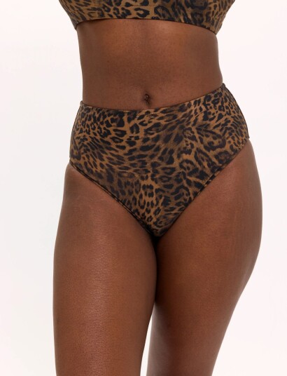 Understatement Underwear Highwaist Bikini Briefs Brown L