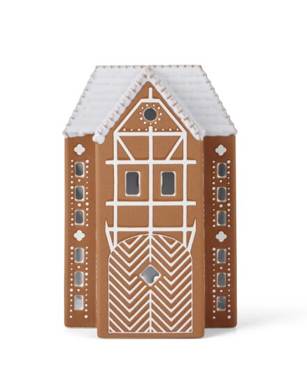 Kähler Gingerbread Lyslykt stor 17 cm Brun