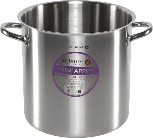 De Buyer Prim'Appety H??y Gryte i rustfritt st??l ??? ??24x24 cm 10L De Buyer Prim'Appety H??y Gryte i rustfritt st??l ??? ??24x24 cm 10L