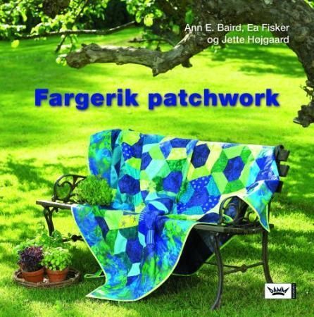 Fargerik patchwork, Veldig pen bok / som ny