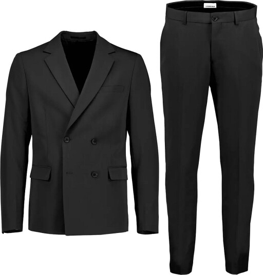 Lindbergh Fine Twill Stretch Suit BLACK 58