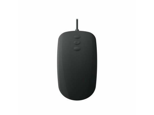 Cherry AK-PMH3 Ergonomisk Kablet Mus for Høyre- og Venstrehåndet Bruk, 5 Knapper, Svensk Design - Svart Cherry AK-PMH3 Ergonomisk Kablet Mus for Høyre- og Venstrehåndet Bruk, 5 Knapper, Svensk Design - Svart