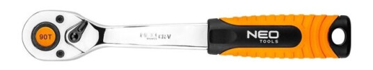 Neo Reketas 3/8" Reversibel Skralle 90T Krom-Vanadiumstål 200mm