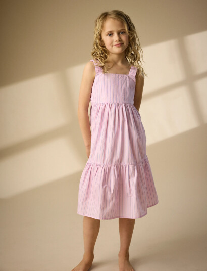 Creamie Dress Poplin Pink 110