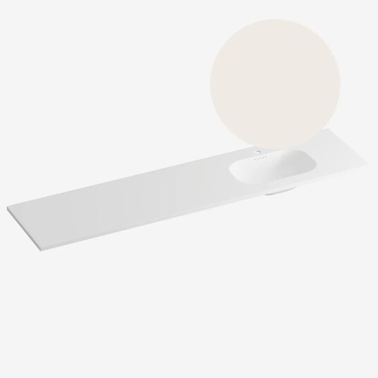 Korsbakken Nice Heldekkende Lys Beige 200cm Høyre