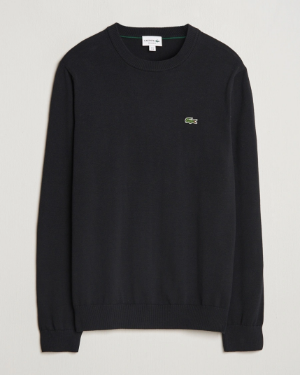Lacoste Cotton Knitted Sweater Black Lacoste Cotton Knitted Sweater Black