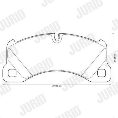 Bremseklosser JURID 573329JC Bremseklosser JURID 573329JC