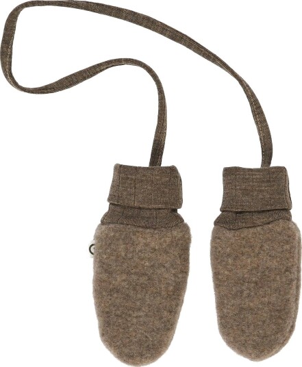 Müsli Woolly Fleece Mittens WALNUT MELANGE 92/98