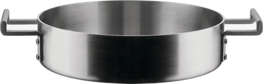 Alessi Low Pot With Two Handles In Multi-Layer Material In Mat Handles With Pvd Coating Induction - STEEL - 33.5X24X6.5 cm