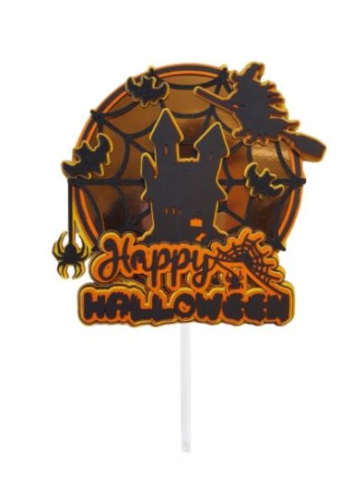 Kaketopp i 3d Happy Halloween 