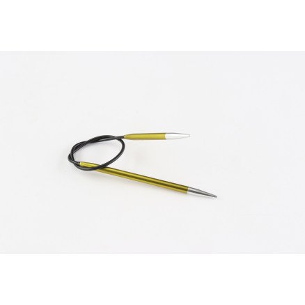 KnitPro Zing Asymmestriske Rundepinner 25 cm 3,50mm