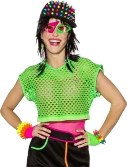 Orlob Karneval Neongrøn Net Top