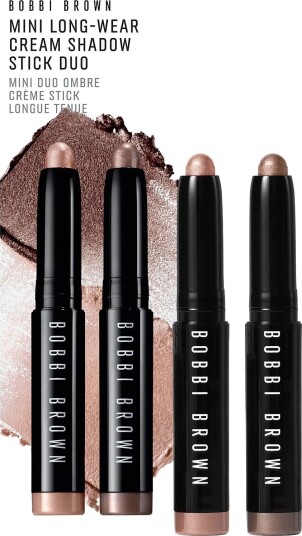 Bobbi Brown Mini Long-Wear Cream Shadow Stick Duo - GOLDEN PINK / SMOKEY TOPAZ - One Size