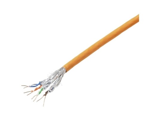 Tru Components Strømkabel Cat 6A S/Ftp 4 X 2 X 0.24 Mm² Orange 305 M