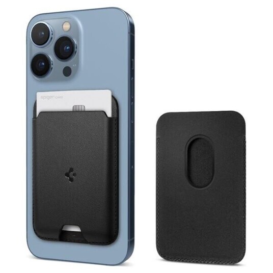 Spigen Valentinus Magnetisk Kortholder MagSafe Svart for iPhone