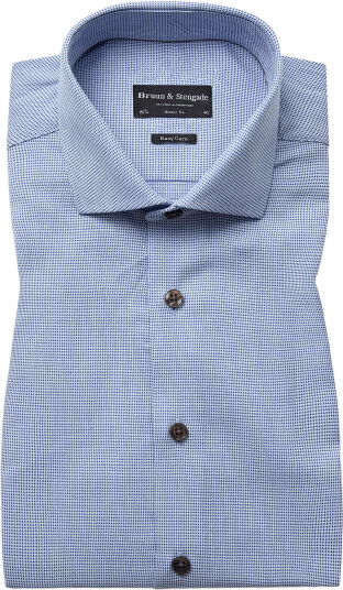 Bruun & Stengade Bs Kofod Modern Fit Shirt   Blue   41