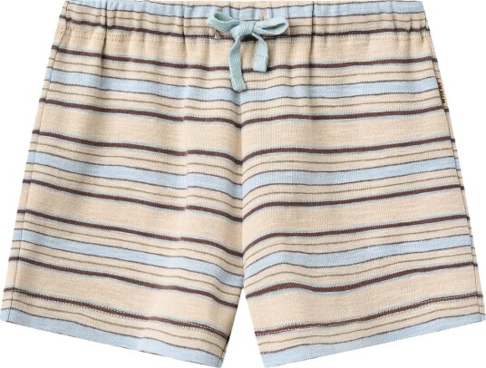 Wheat Shorts Vic Multi Blue Stripe Wheat 1 år 80 Shorts Beige Blå Brun