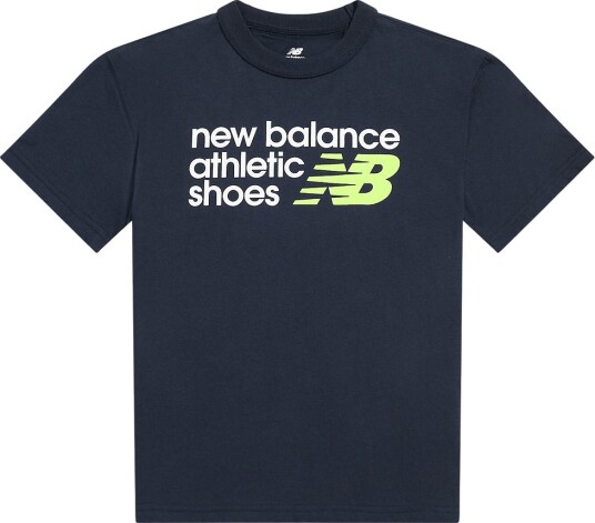 New Balance T skjorte   NB Navy   New Balance   3 4 år (98 104)   T skjorte Hvit Marineblå