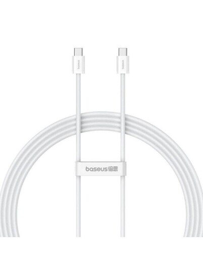 Baseus USB-C to USB-C fast charging cable Superior 2 100W 2m (white) Baseus USB-C to USB-C fast charging cable Superior 2 100W 2m (white)