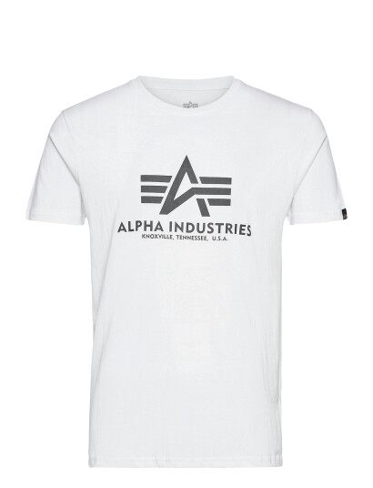 Alpha Industries Basic T Shirt Bl   White   S