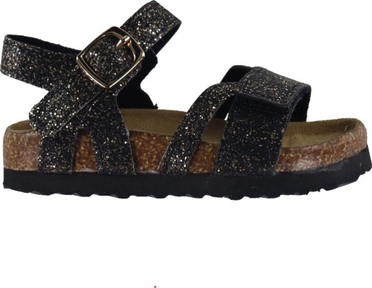 Name It Black Glitter Fiona Sandal 24