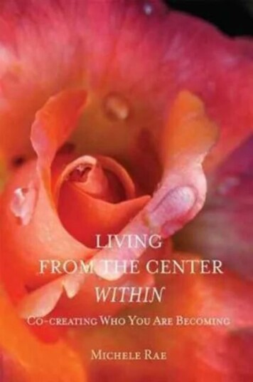 Living From The Center Within Av Michele Rae