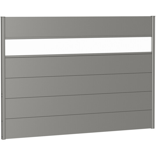 BIOHORT VEGGPANEL FOR LEVEGG AKRYLGLASS 200X135 KVARTSGRÅ METALLIC