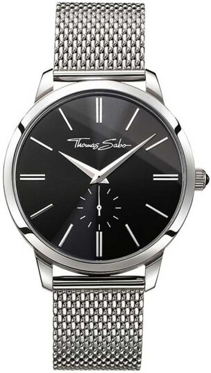 Thomas Sabo Herreklokke WA0152 201 203 Rebel Spirit Sort/Stål Ø42 mm