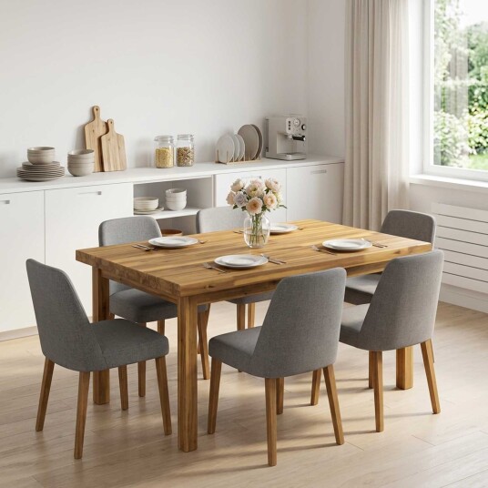 vidaXL Rektangulær Bordplate 80 x 60 x 3,2 cm Rektangulær