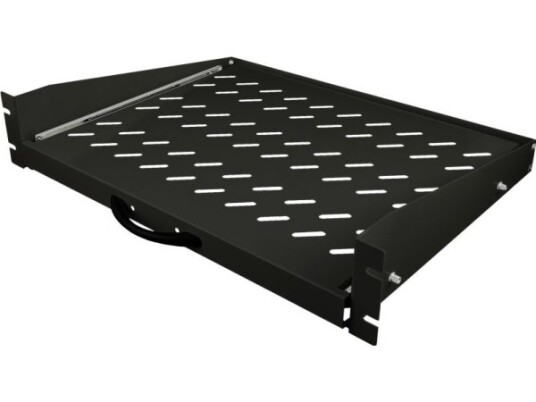 Alantec Uttrekkbar Hylle 19" 2U Dybde 350 Mm Svart 4 Festepunkter Alantec Alantec Uttrekkbar Hylle 19" 2U Dybde 350 Mm Svart 4 Festepunkter Alantec