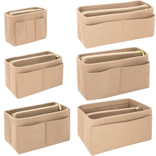 2x Veskeinnlegg - Beige