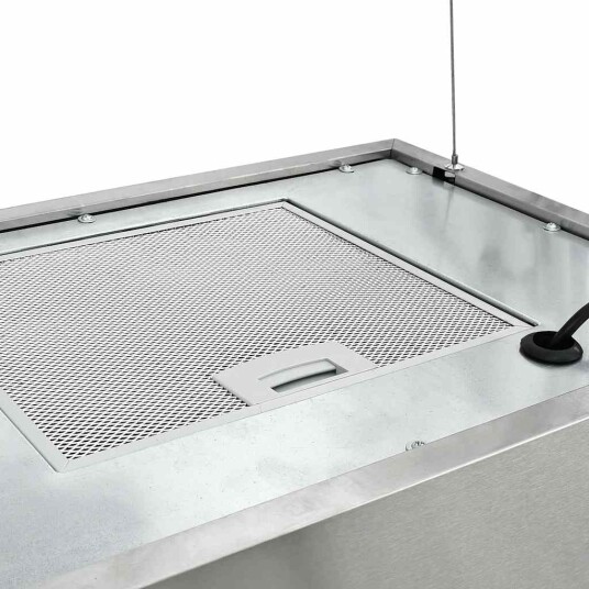 vidaXL Fritthengende kjøkkenvifte sensor LCD 55 cm rustfritt stål