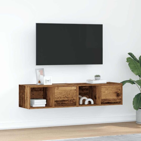 TV benker 2 stk gammelt tre 60x31x25,5 cm konstruert tre