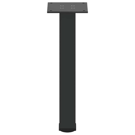 Salongbordben 4 stk svart 42–44 cm stål Salongbordben 4 stk svart 42–44 cm stål