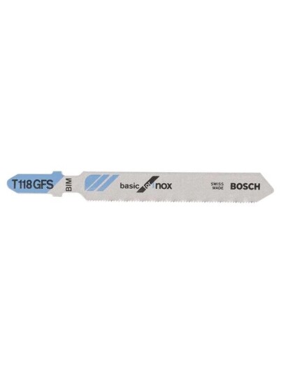 Bosch T 118 GFS Stiksavblader for Rustfritt Stål - 5 Stk