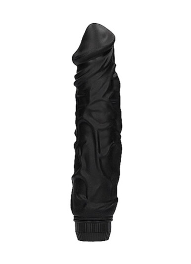 Shots Toys: Realistic Multispeed Vibrator, 23 cm, svart