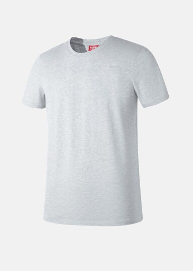 Huski Wear Coastal Logo Tee Light Grey Melange M T-Shirts
