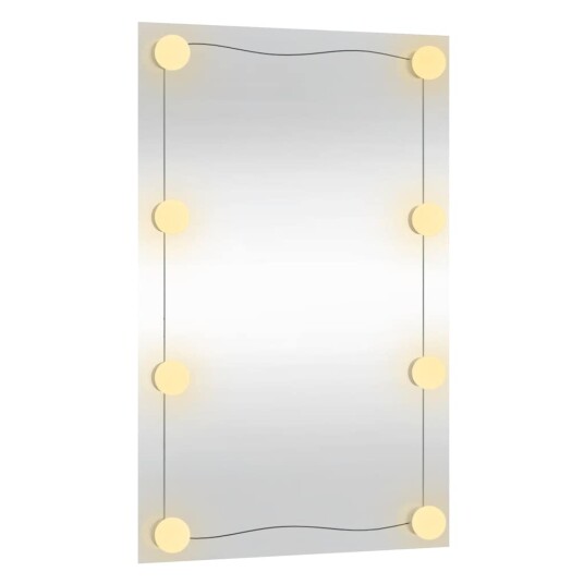 vidaXL Veggspeil med LED-lys 40x60 cm glass rektangel vidaXL Veggspeil med LED-lys 40x60 cm glass rektangel