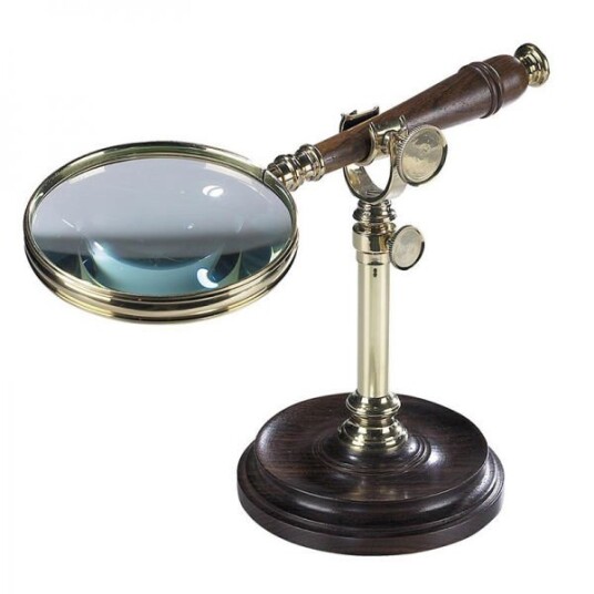 Forstørrelsesglass Med Stativ Messing
