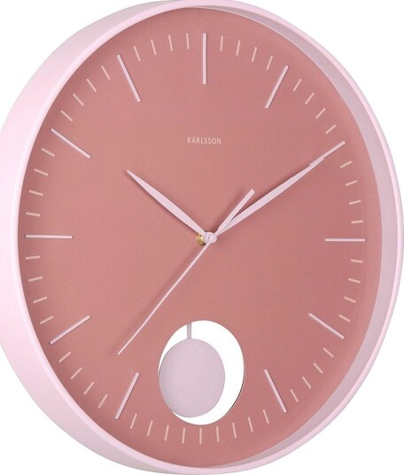 Karlsson Veggklokke Grato Pendulum Rosa