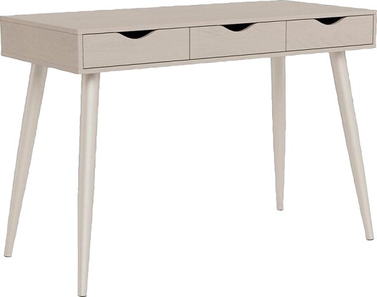 AC Design Furniture Neptun rektangulært skrivebord topp og 3 skuffer 110x50x77 Grå