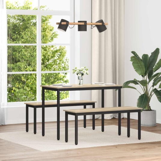 vidaXL benk Sonoma 110 x 35 x 45 cm Konstruert tre
