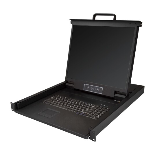 STARTECH 1U Single-Port KVM Console for Server Rack - 19 in.