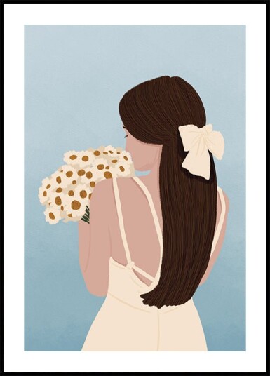Woman with Daisies Plakat Plakat / 100x150cm Woman with Daisies Plakat Plakat / 100x150cm