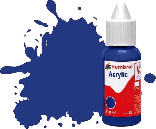 Humbrol Akryl No 25 Blue - Matt 14ml Dropper Bottle