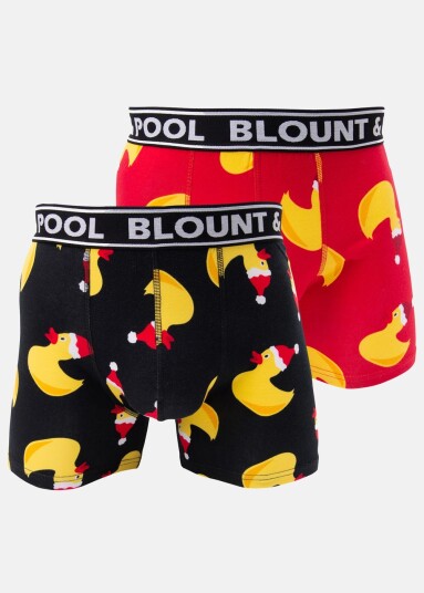 Blount & Pool Boxer Shorts Sant Yel Duck 2p Black/Red 2xl Underklær Blount & Pool Boxer Shorts Sant Yel Duck 2p Black/Red 2xl Underklær