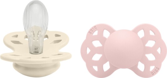BIBS Infinity Smokk 2-pack Str. 2 Symmetrical Ivory/Blossom