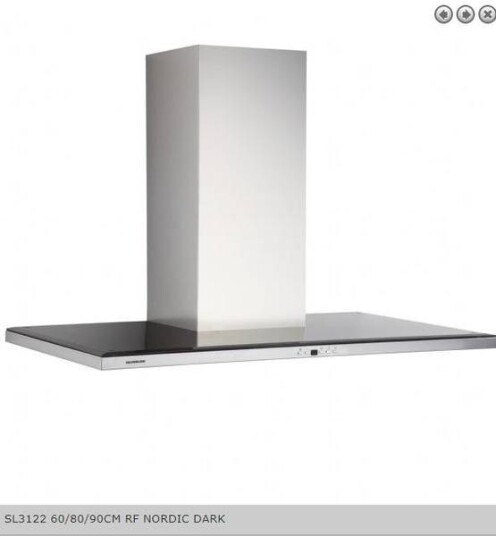 Silverline SL 3122 Vegghengt Ventilator 90 cm Stål med Sort Glastop Silverline SL 3122 Vegghengt Ventilator 90 cm Stål med Sort Glastop