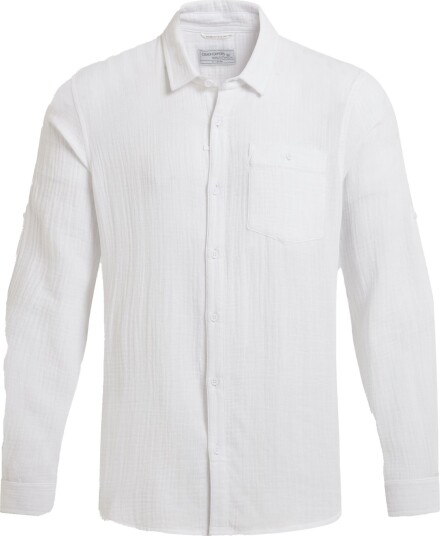 Craghoppers Men"s Moro Long Sleeved Shirt White S Craghoppers Men"s Moro Long Sleeved Shirt White S